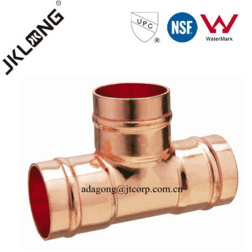 J9401 Copper fitting Equal Tee For Plumbing soldes